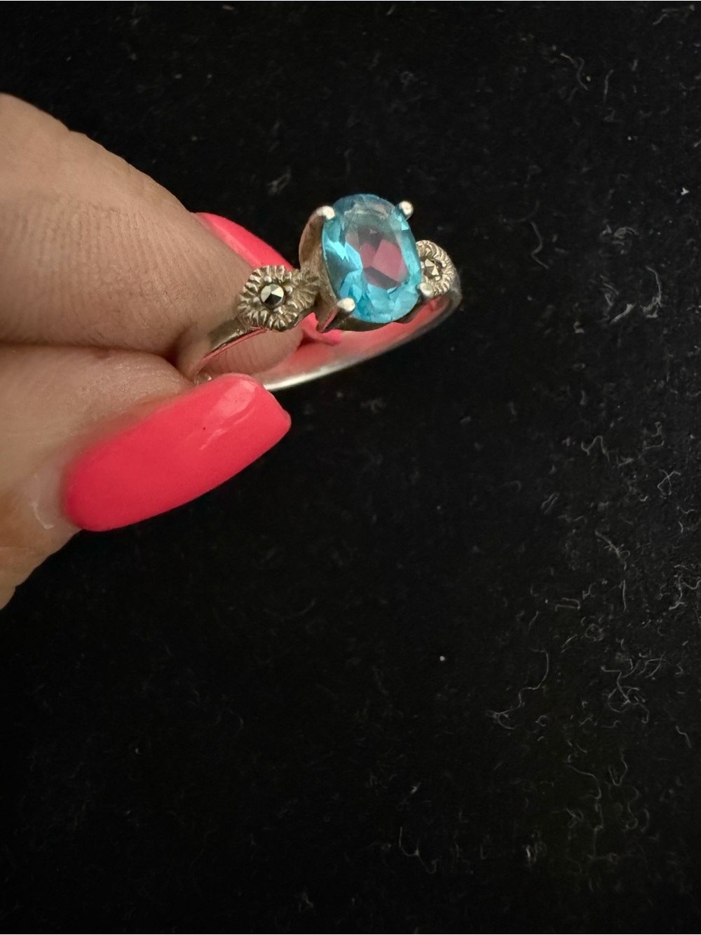 925 STERLING SILVER TOPAZ and MARCASITES